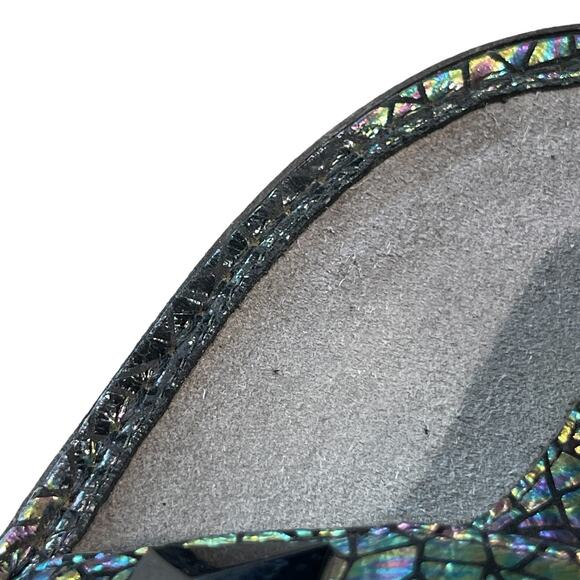 Alegria Carina Tectonic Leather Platform Thong Sandals Size EU 38 US 8-8.5 - Picture 10 of 11